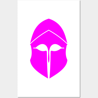 Corinthian helmet (pink) Posters and Art